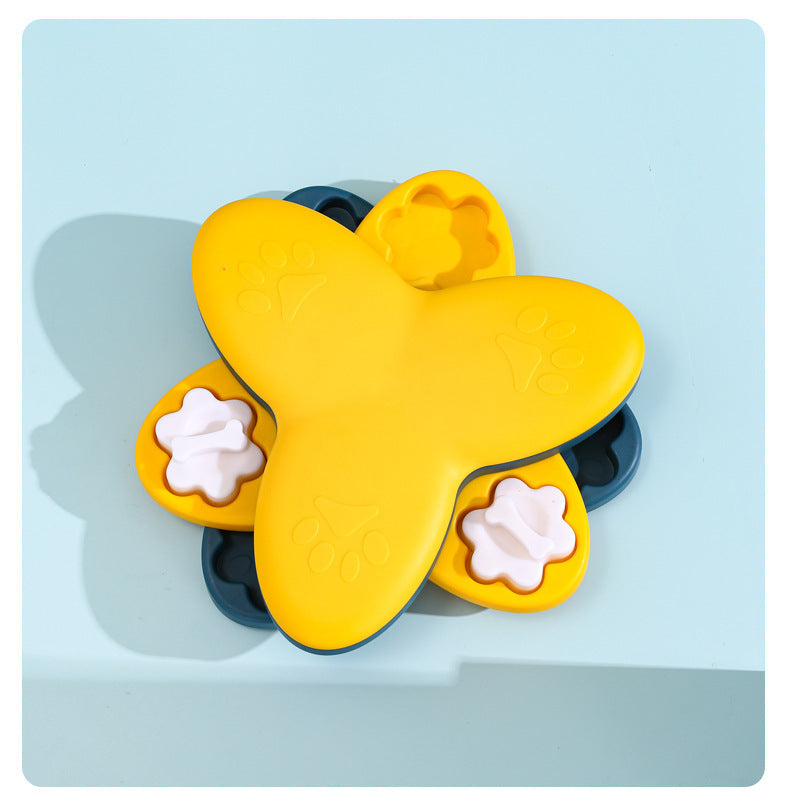 HKM-0609597 Interactive Dog Puzzle Toy with Treat Dispenser for Mental Stimulation and Slow Feeding