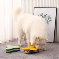 HKM-0609597 Interactive Dog Puzzle Toy with Treat Dispenser for Mental Stimulation and Slow Feeding