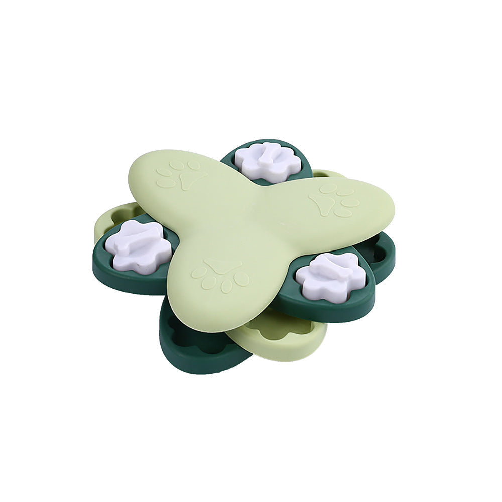 HKM-0609597 Interactive Dog Puzzle Toy with Treat Dispenser for Mental Stimulation and Slow Feeding