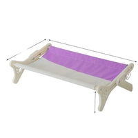 HKM-0610365 Solid Wood One-Piece Cat Hanging Bed for Windowsill Sunbathing 58x37x16cm