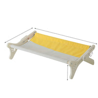 HKM-0610365 Solid Wood One-Piece Cat Hanging Bed for Windowsill Sunbathing 58x37x16cm