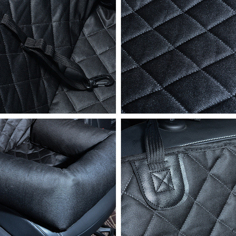 HKM-0611133 Breathable and Portable Pet Car Seat Bed - Medium Soft Cationic Net, Multiple Colors