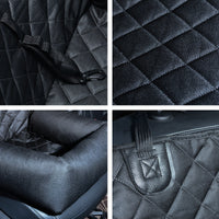 HKM-0611133 Breathable and Portable Pet Car Seat Bed - Medium Soft Cationic Net, Multiple Colors