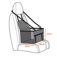HKM-0611133 Breathable and Portable Pet Car Seat Bed - Medium Soft Cationic Net, Multiple Colors