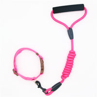 HKM-0611901 Durable Adjustable Pet Leash and Collar Set for All Dog Sizes