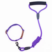 HKM-0611901 Durable Adjustable Pet Leash and Collar Set for All Dog Sizes