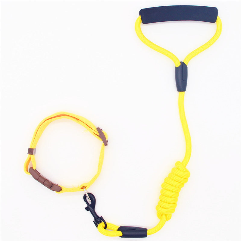 HKM-0611901 Durable Adjustable Pet Leash and Collar Set for All Dog Sizes