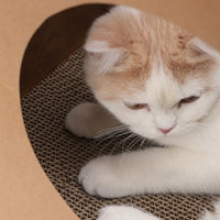 HKM-0612157 Kraft Paper Cat Nest with Integrated Scratch Board - Washable & Durable Design