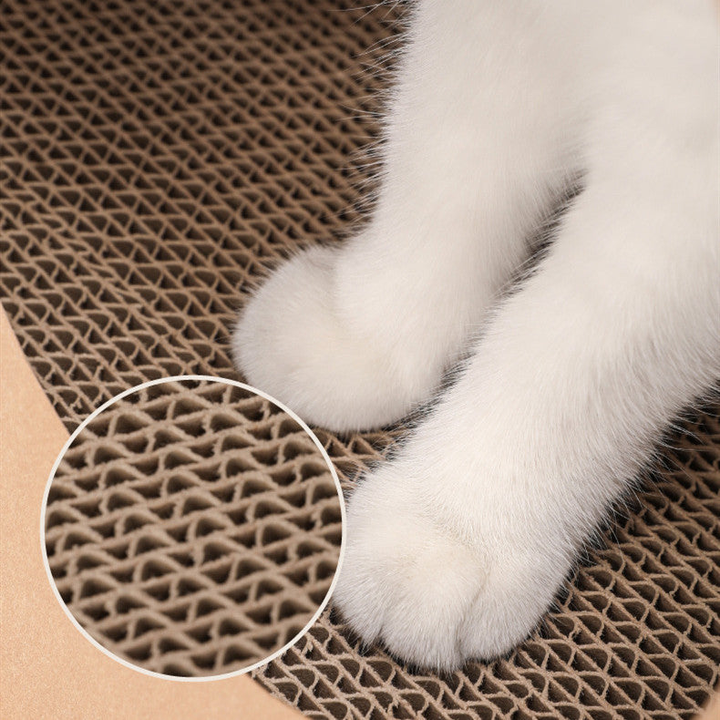 HKM-0612157 Kraft Paper Cat Nest with Integrated Scratch Board - Washable & Durable Design