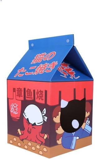 HKM-0612285 Milk Carton Cat Scratcher Toy - High-Density Corrugated Paper, Multiple Flavors