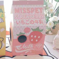 HKM-0612285 Milk Carton Cat Scratcher Toy - High-Density Corrugated Paper, Multiple Flavors