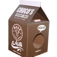 HKM-0612285 Milk Carton Cat Scratcher Toy - High-Density Corrugated Paper, Multiple Flavors