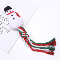 HKM-0613565 Christmas-Themed Cartoon Dog Training and Tooth Cleaning Bite Toy, Durable and Bite Resistant