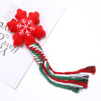 HKM-0613565 Christmas-Themed Cartoon Dog Training and Tooth Cleaning Bite Toy, Durable and Bite Resistant