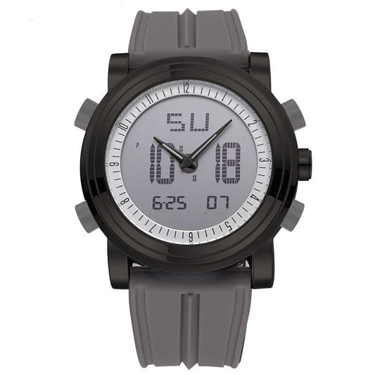 HKM-061395 Luminous Dual Display Electronic Watch with Alarm, Calendar, and Waterproof Design