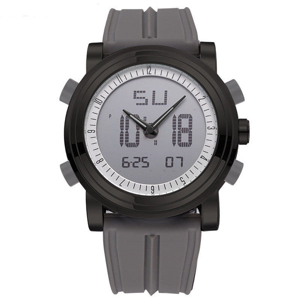 HKM-061395 Luminous Dual Display Electronic Watch with Alarm, Calendar, and Waterproof Design