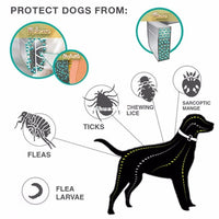 HKM-0614077 Flea and Tick Collar for Cats and Dogs ¨C 8 Months of Protection, Adjustable, Water-Resistant, Allergy-Free