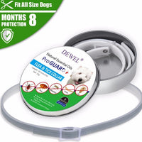 HKM-0614077 Flea and Tick Collar for Cats and Dogs ¨C 8 Months of Protection, Adjustable, Water-Resistant, Allergy-Free