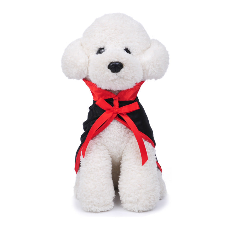 HKM-0614461 New Year's Red and Black Pet Cloak Costume for All Sizes