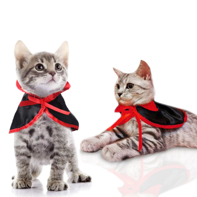 HKM-0614461 New Year's Red and Black Pet Cloak Costume for All Sizes
