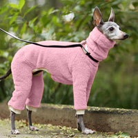 HKM-0616253 Reversible Thick Polar Fleece Dog Coat - Winter Warm Cotton Vest for Pets