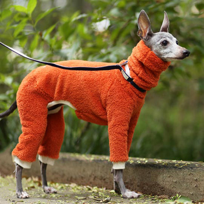 HKM-0616253 Reversible Thick Polar Fleece Dog Coat - Winter Warm Cotton Vest for Pets