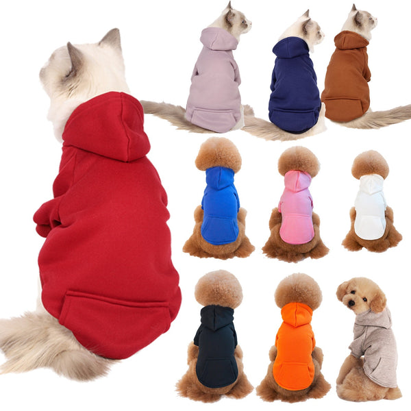 HKM-0617149 Fleece Sweater Caps for Small and Medium Dogs - Various Colors and Sizes Available