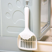 HKM-0618045 Large Hole Cat Litter Scoop with Delivery Hook – Multiple Colors Available