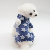 HKM-0618429 Cozy Four-Legged Dog Sweater with Star Print for Small to Medium Pets