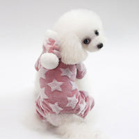 HKM-0618429 Cozy Four-Legged Dog Sweater with Star Print for Small to Medium Pets