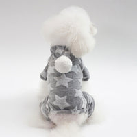 HKM-0618429 Cozy Four-Legged Dog Sweater with Star Print for Small to Medium Pets