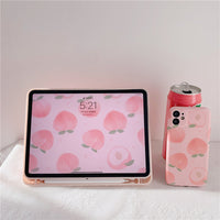 HKM-061907 Anti-Drop Holster Protective Cover for iPad Mini, Air, and Pro Models in Fruit Designs