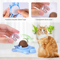 HKM-0619325 Organic Catnip Ball with Silvervine for Indoor Cats - Edible Plant-Based Cat Toy for Stress Relief and Fresh Breath