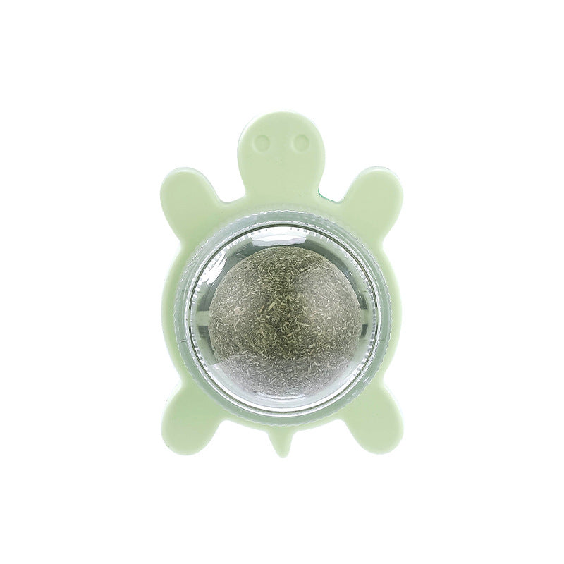 HKM-0619325 Organic Catnip Ball with Silvervine for Indoor Cats - Edible Plant-Based Cat Toy for Stress Relief and Fresh Breath