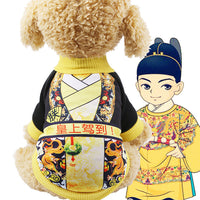 HKM-0622013 Funny Halloween Pet Costume with Adjustable Hat and Cape - Soft Cotton Sweater Design