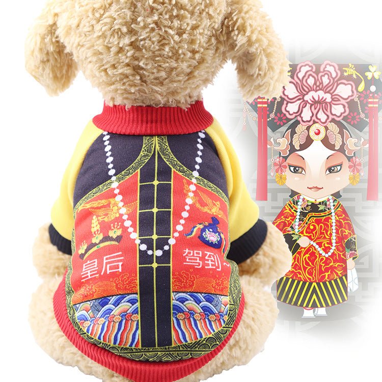 HKM-0622013 Funny Halloween Pet Costume with Adjustable Hat and Cape - Soft Cotton Sweater Design