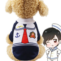 HKM-0622013 Funny Halloween Pet Costume with Adjustable Hat and Cape - Soft Cotton Sweater Design