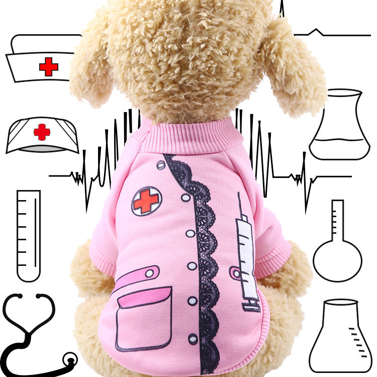 HKM-0622013 Funny Halloween Pet Costume with Adjustable Hat and Cape - Soft Cotton Sweater Design