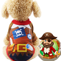 HKM-0622013 Funny Halloween Pet Costume with Adjustable Hat and Cape - Soft Cotton Sweater Design