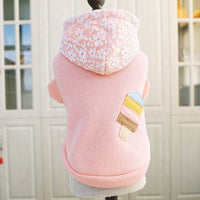 HKM-0622909 Plush Velvet Hooded Sports Sweater for Pets in Various Sizes