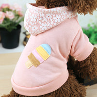 HKM-0622909 Plush Velvet Hooded Sports Sweater for Pets in Various Sizes