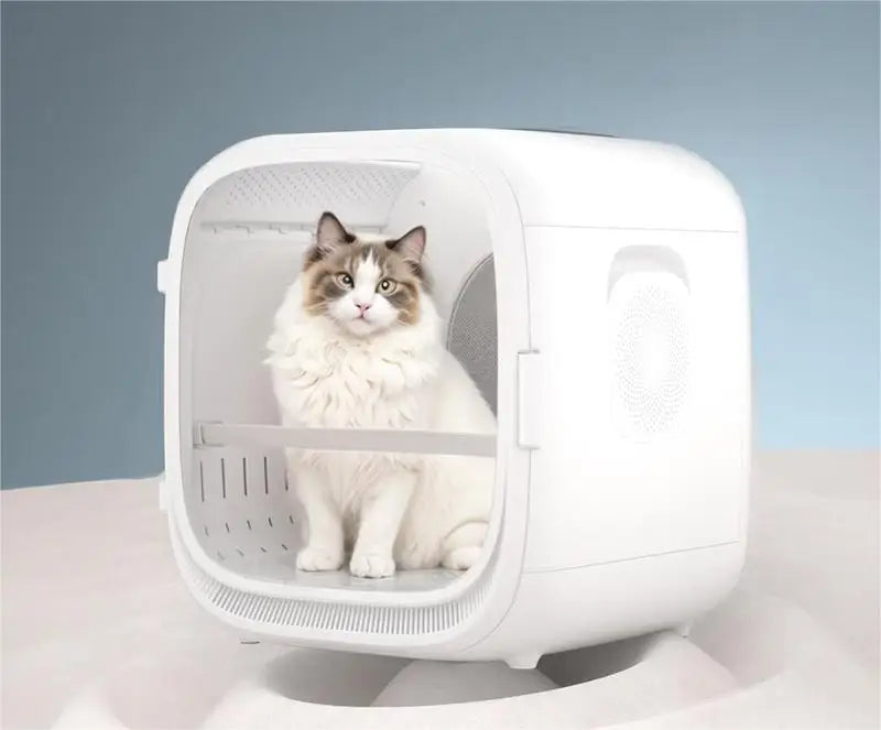HKM-062291 Automatic Pet Hair Dryer Box with Voice Control and Temperature Settings for Cats and Small Dogs