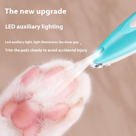 HKM-0623421 Pet Foot Shaver with Light - Cordless Grooming Tool for Pets, ABS Material, Three Color Options