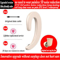 HKM-062355 Integrated Bone Conduction Hanging Ear Headphones - Bluetooth 4.2, Mono, Various Color Options