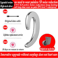 HKM-062355 Integrated Bone Conduction Hanging Ear Headphones - Bluetooth 4.2, Mono, Various Color Options