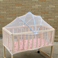 HKM-062355 Yurt Style Crib Arch Mosquito Net for 80x50-100x60cm Beddings in Durable Polyester/Cotton