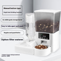 HKM-0623805 Smart Pet Feeder with Video and Voice Call Functionality, Timed Food & Water Dispenser, Stainless Steel Bowl