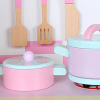 HKM-062483 Wooden Pretend Play Kitchen Set for Kids - Educational Toy for Creative Imaginative Play