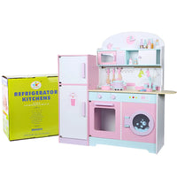 HKM-062483 Wooden Pretend Play Kitchen Set for Kids - Educational Toy for Creative Imaginative Play
