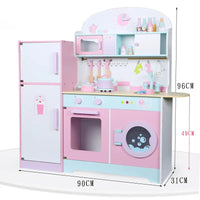 HKM-062483 Wooden Pretend Play Kitchen Set for Kids - Educational Toy for Creative Imaginative Play